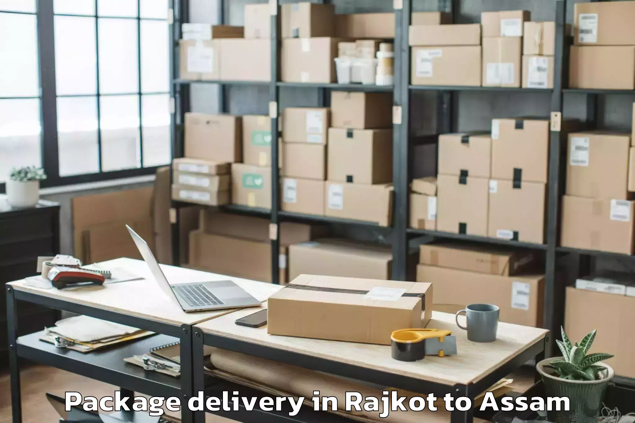 Affordable Rajkot to Nahorkatiya Package Delivery